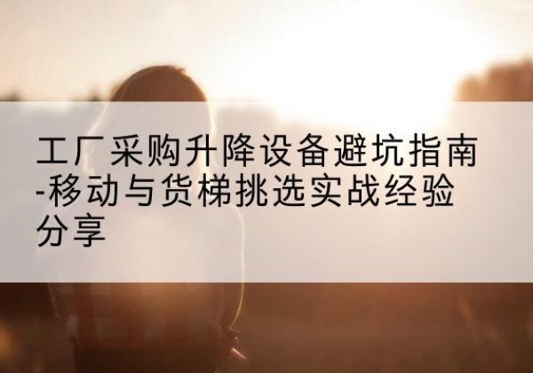 南溪移动式升降机怎么选-工厂采购升降设备避坑指南-移动与货梯挑选实战经验分享